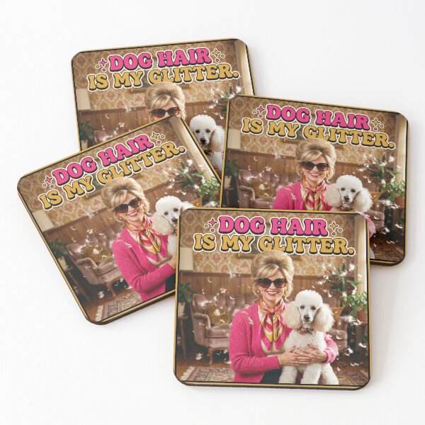 Item preview, Dog Hair Is My Glitter Shirt – Glamorous Retro Poodle Mom Funny Tee designed and sold by DmaarGroup.