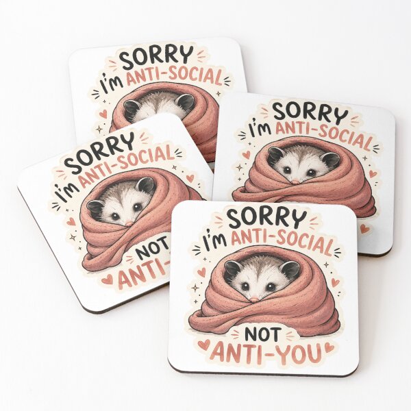 Item preview, sorry i'm anti-social not anti-you designed and sold by Vexorask.
