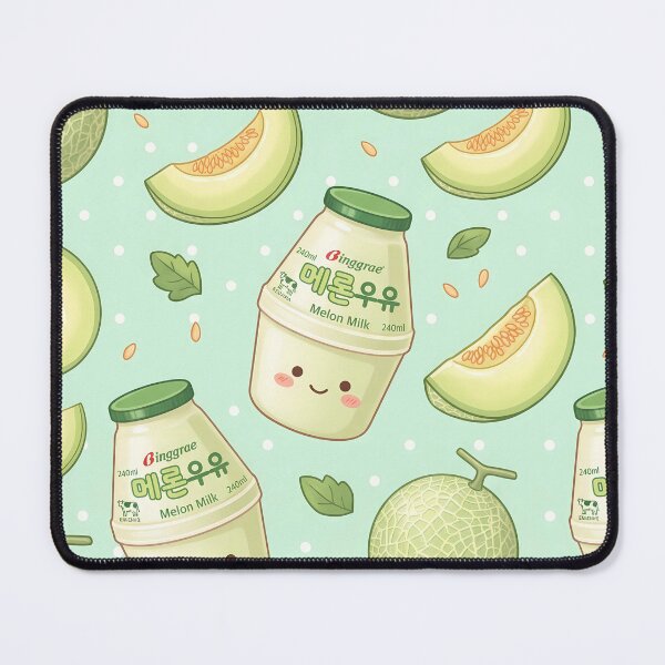 Item preview, Cute Korean Melon Milk Pattern | Kawaii Green K-Food Pattern designed and sold by BeataPrint.