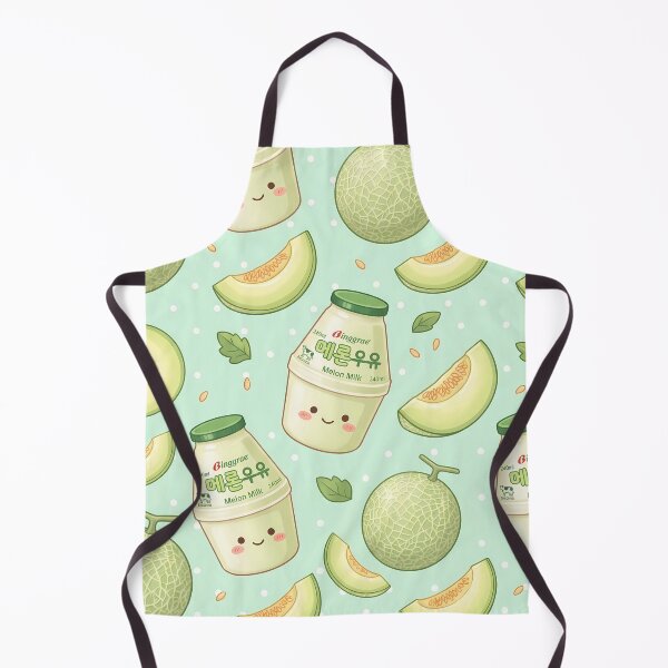 Item preview, Cute Korean Melon Milk Pattern | Kawaii Green K-Food Pattern designed and sold by BeataPrint.