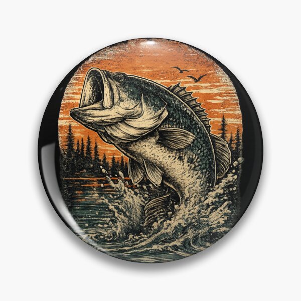 Item preview, Largemouth Bass Fishing  designed and sold by ttuniques.