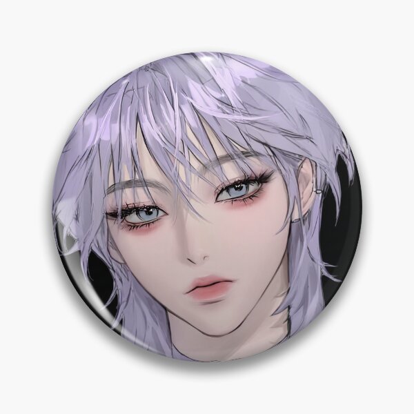 Item preview, Soft Grunge Anime Portrait with Lavender Hair and Heart Choker designed and sold by Sergii Davydenko.