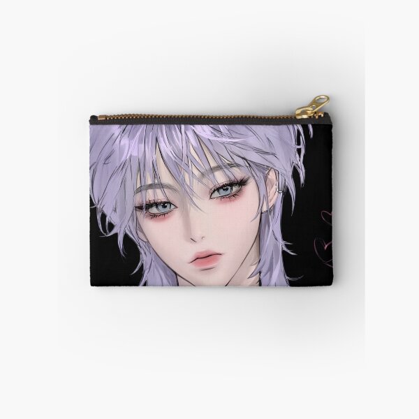 Item preview, Soft Grunge Anime Portrait with Lavender Hair and Heart Choker designed and sold by Sergii Davydenko.