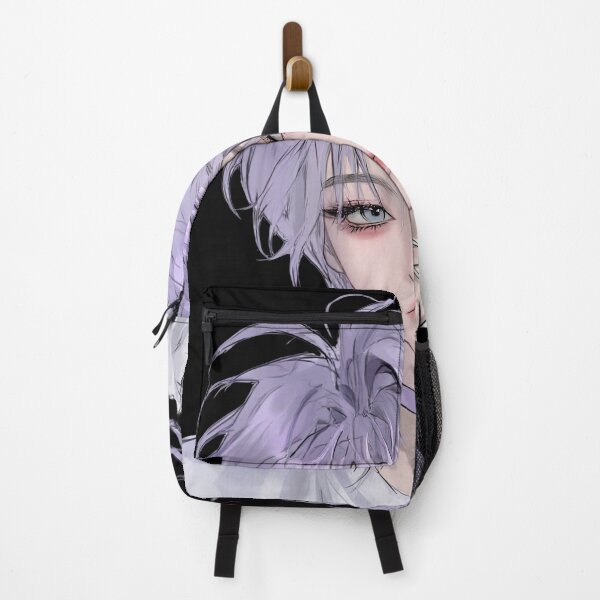 Item preview, Soft Grunge Anime Portrait with Lavender Hair and Heart Choker designed and sold by Sergii Davydenko.