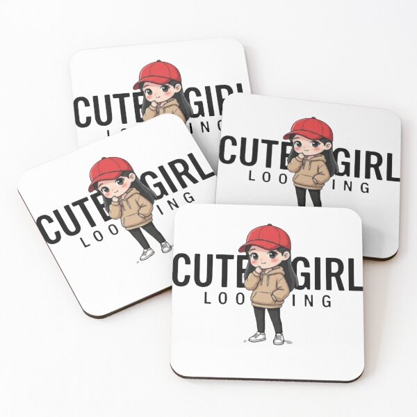 Item preview, Cute Girl Looking Anime Chibi Illustration designed and sold by DKSH1234.