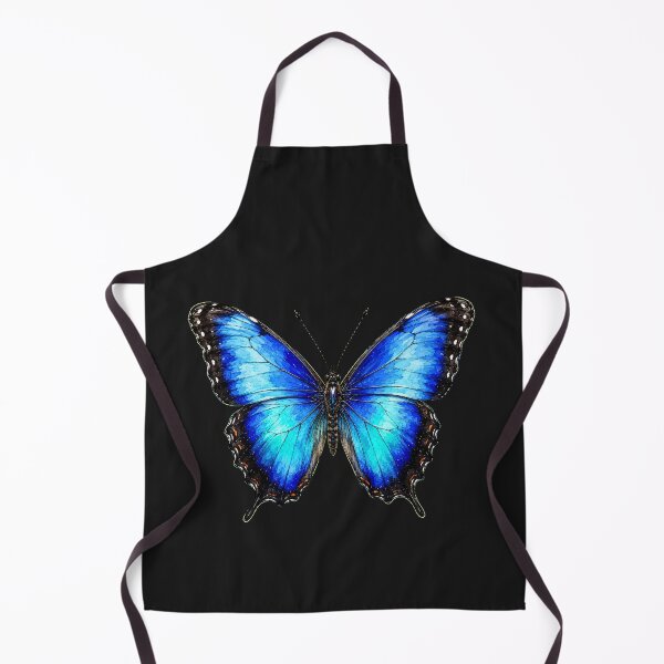 Item preview, Blue Morpho Butterfly Watercolor Art – Colorful Nature Illustration designed and sold by ColorSplash123.