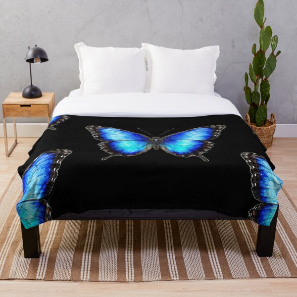 Item preview, Blue Morpho Butterfly Watercolor Art – Colorful Nature Illustration designed and sold by ColorSplash123.