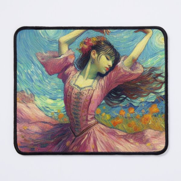 Item preview, Dancer Girl Beautiful Dance Van Gogh style designed and sold by ArtUnova.