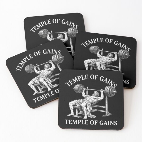 Item preview, Temple of Gains Greek Statue -Stoic Bench Press Gym Meme designed and sold by OLLI_STORE.