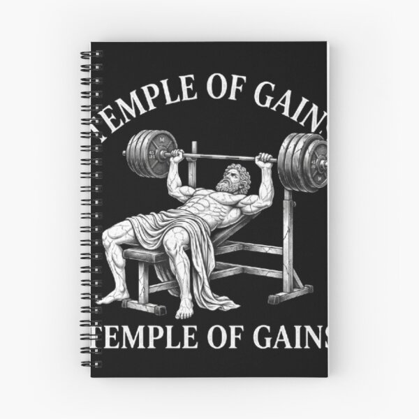 Item preview, Temple of Gains Greek Statue -Stoic Bench Press Gym Meme designed and sold by OLLI_STORE.