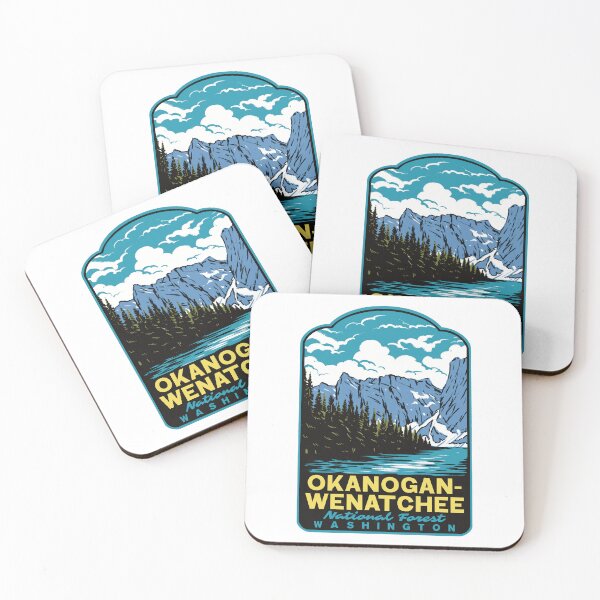 Item preview, Okanogan-Wenatchee National Forest Retro Washington Art designed and sold by HalpinDesign.