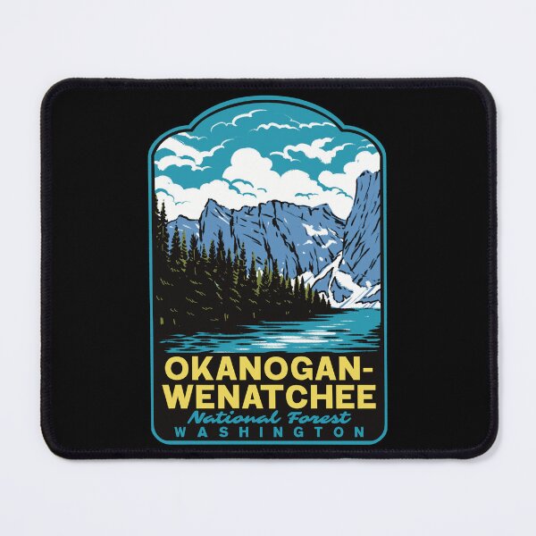 Item preview, Okanogan-Wenatchee National Forest Retro Washington Art designed and sold by HalpinDesign.