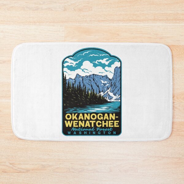 Item preview, Okanogan-Wenatchee National Forest Retro Washington Art designed and sold by HalpinDesign.