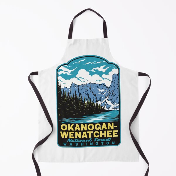 Item preview, Okanogan-Wenatchee National Forest Retro Washington Art designed and sold by HalpinDesign.