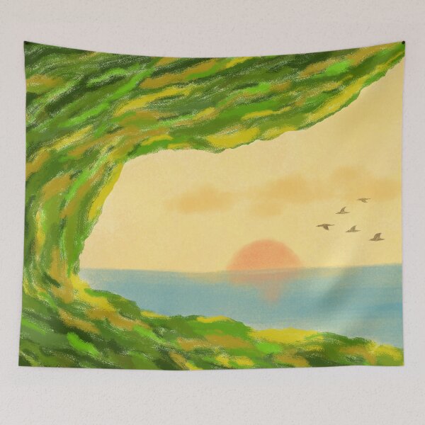 Item preview, A peaceful coastal view designed and sold by greenPQBstudio.