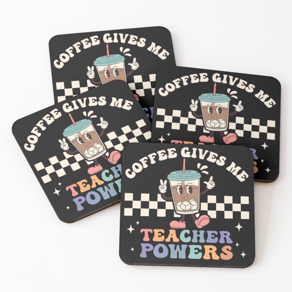 Item preview,  Coffee Gives Me Teacher Powers | Cute Teacher Coffee Gift Design designed and sold by Gbriel3.