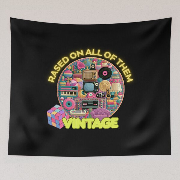 Item preview, Raised On All of Them Vintage Funny Old Times Pixel Vintage designed and sold by DarkRelicStudio.