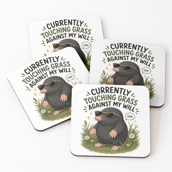 Item preview, currently touching grass against my will designed and sold by Vexorask.