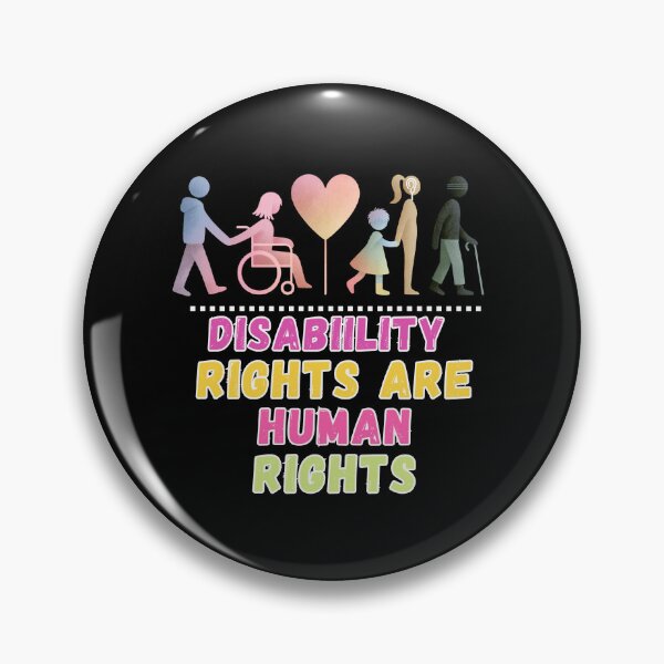 Item preview, Disability Rights Are Human Rights Funny and Sweet Design designed and sold by DarkRelicStudio.