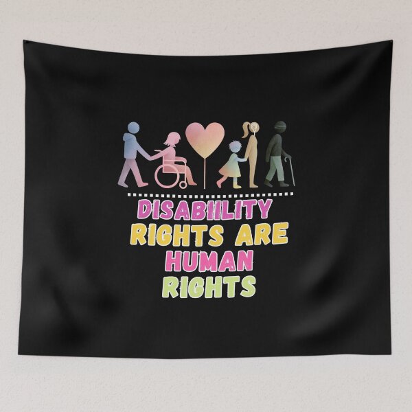 Item preview, Disability Rights Are Human Rights Funny and Sweet Design designed and sold by DarkRelicStudio.