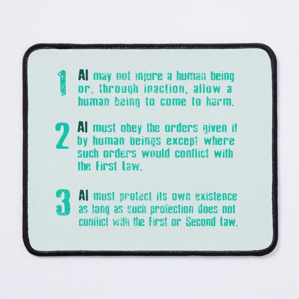 Item preview, No AI / Anti-AI Symbol - Asimov Robotics Laws designed and sold by Frank J. Art.