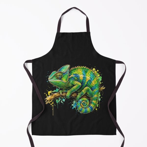 Item preview, Colorful Chameleon Watercolor Art – Tropical Nature Illustration designed and sold by ColorSplash123.