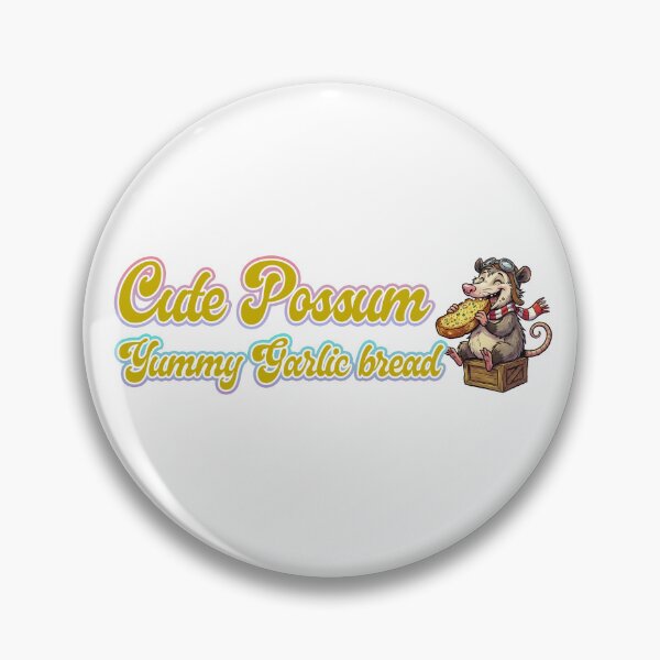 Item preview, Cute Possum Yummy Garlic Bread designed and sold by LOVEARTDESIGN.