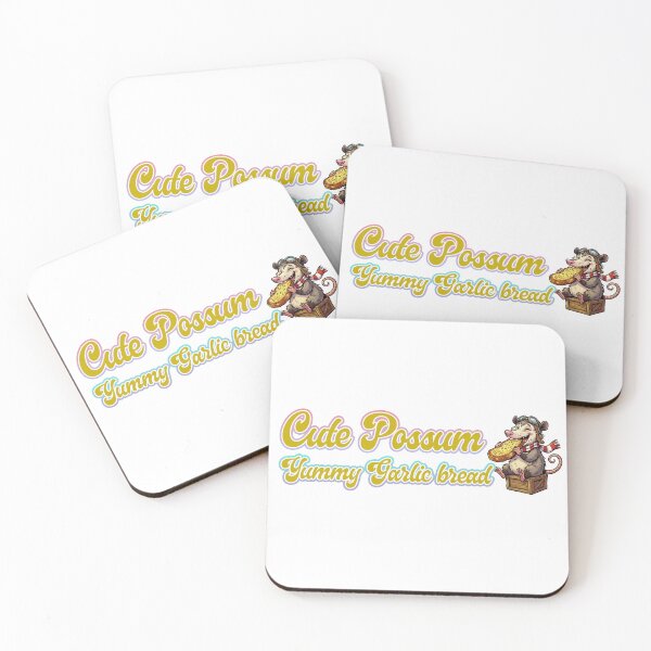 Item preview, Cute Possum Yummy Garlic Bread designed and sold by LOVEARTDESIGN.