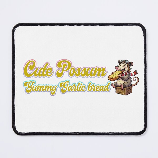 Item preview, Cute Possum Yummy Garlic Bread designed and sold by LOVEARTDESIGN.