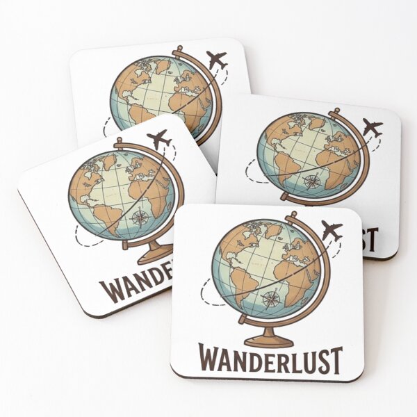 Item preview, Wanderlust Vintage World Globe Airplane Travel Aesthetic designed and sold by Rehnair.