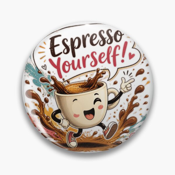 Item preview, Espresso Yourself – Funny Coffee Quote Typography designed and sold by LuLuStore8.