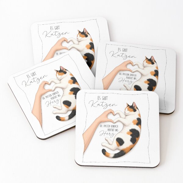 Item preview, Cat love with heart designed and sold by ABCrazyShop.
