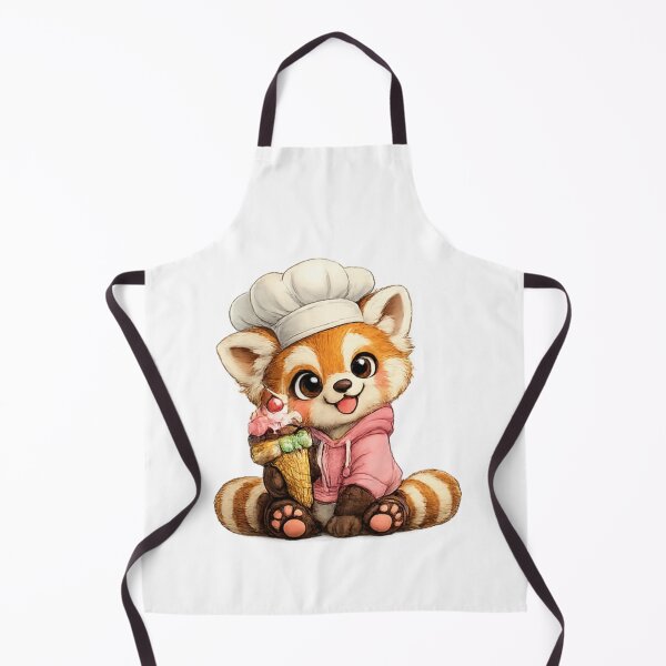 Item preview, red panda with ice cream designed and sold by Savnyy.