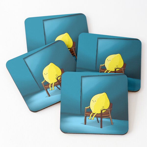 Item preview, Lemon sat on chair ready to be interviewed. designed and sold by BluluStudio.