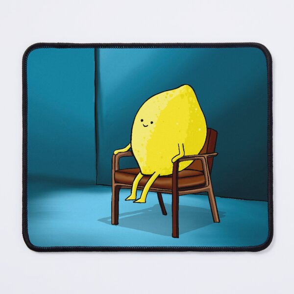 Item preview, Lemon sat on chair ready to be interviewed. designed and sold by BluluStudio.