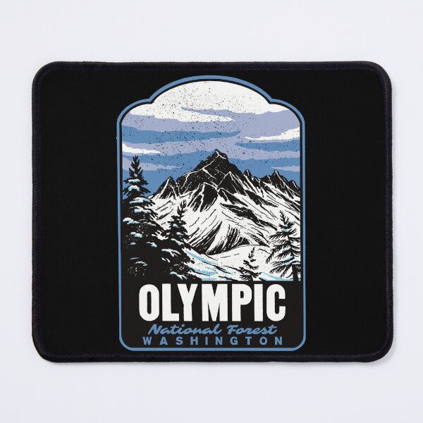 Item preview, Olympic National Forest Retro Washington Travel Art designed and sold by HalpinDesign.