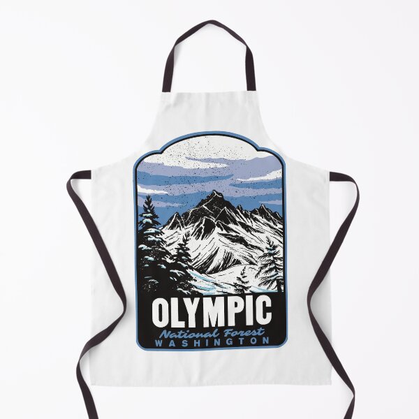Item preview, Olympic National Forest Retro Washington Travel Art designed and sold by HalpinDesign.