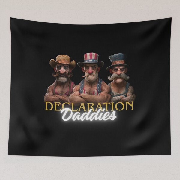 Item preview, Declaration Daddies Funny Design 4th of July Strong Man America designed and sold by DarkRelicStudio.
