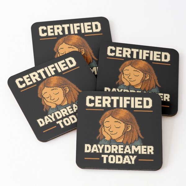 Item preview, Certified Daydreamer – Retro Pixel Daydreaming Humor designed and sold by Mad Factory Designs.
