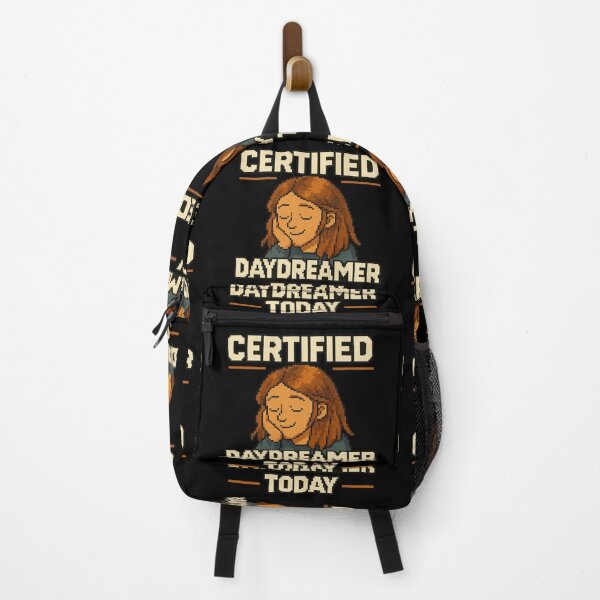 Item preview, Certified Daydreamer – Retro Pixel Daydreaming Humor designed and sold by Mad Factory Designs.