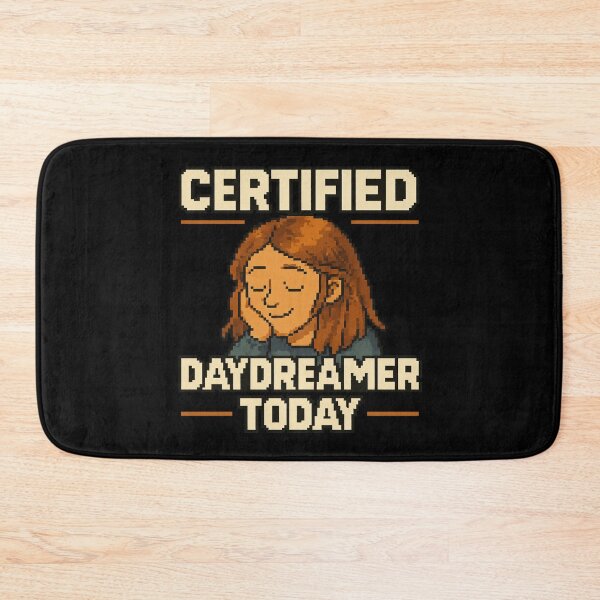 Item preview, Certified Daydreamer – Retro Pixel Daydreaming Humor designed and sold by Mad Factory Designs.