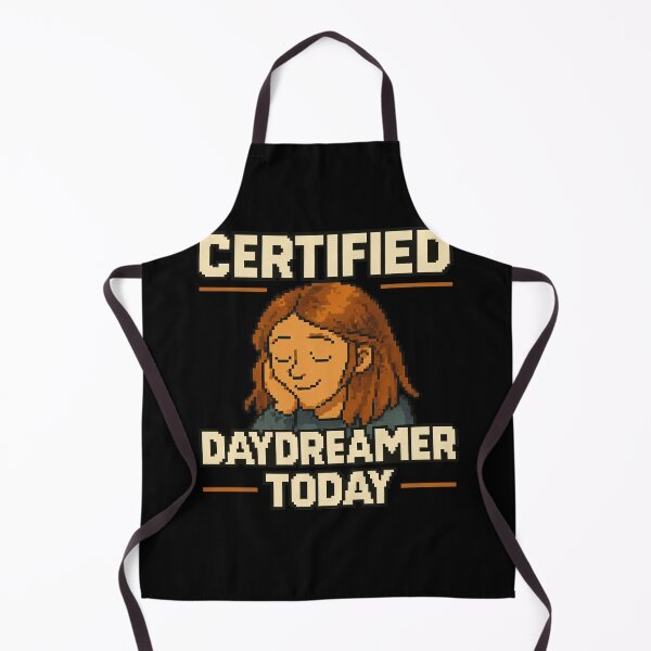 Item preview, Certified Daydreamer – Retro Pixel Daydreaming Humor designed and sold by Mad Factory Designs.
