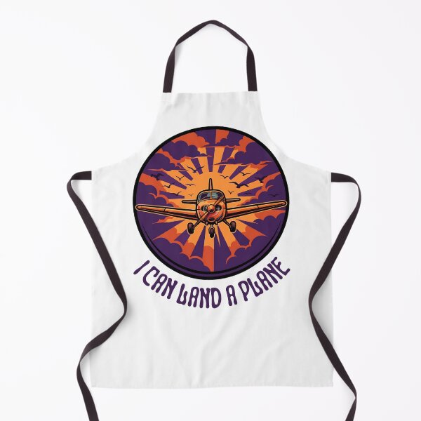 Item preview, I Can Land A Plane Funny Retro Pilot Sunset Aviation Badge designed and sold by Neurospicy Trolls.