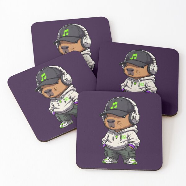 Item preview, Cute Capybara Hip Hop Music Vibes designed and sold by dreephic22.