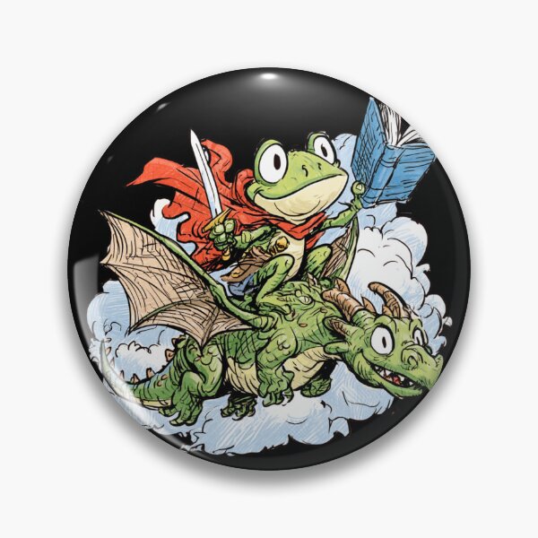 Item preview, Making Learning Legendary Cute Frog Knight on Dragon Back to School designed and sold by VectorForge.