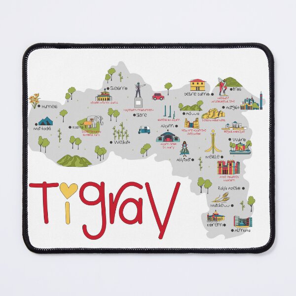 Item preview, Tigray Map Flag Silhouette - Heritage Graphic & Diaspora Pride Art designed and sold by weyenwear.