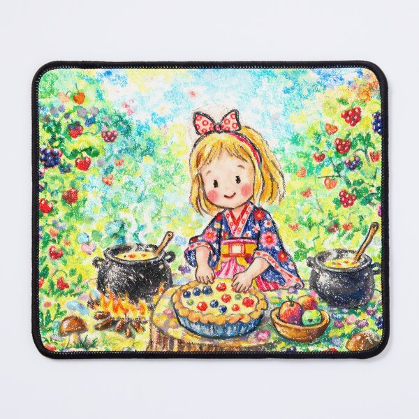 Item preview, Cute Chibi Girl Baking a Berry Pie  designed and sold by m-y-A-I-A-R-T-.