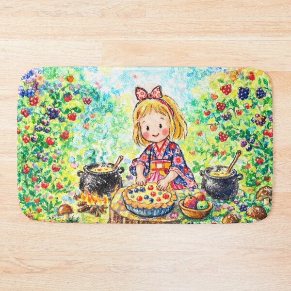 Item preview, Cute Chibi Girl Baking a Berry Pie  designed and sold by m-y-A-I-A-R-T-.
