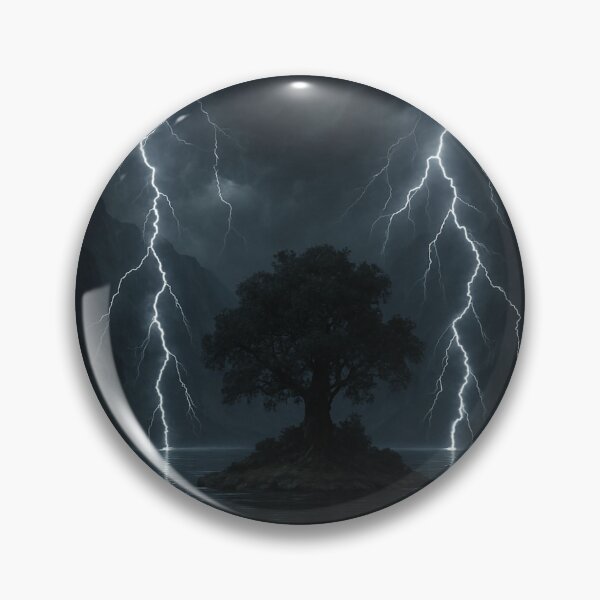 Item preview, Storm of Light – Dark Fantasy Lightning Tree | Gothic Nature Wall Art designed and sold by LovecraftArtist.