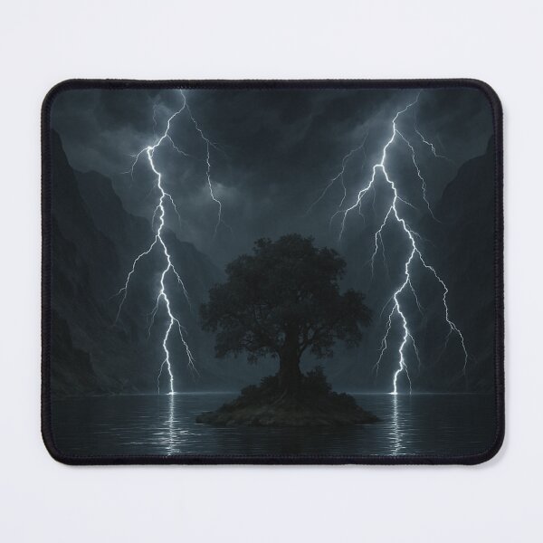 Item preview, Storm of Light – Dark Fantasy Lightning Tree | Gothic Nature Wall Art designed and sold by LovecraftArtist.